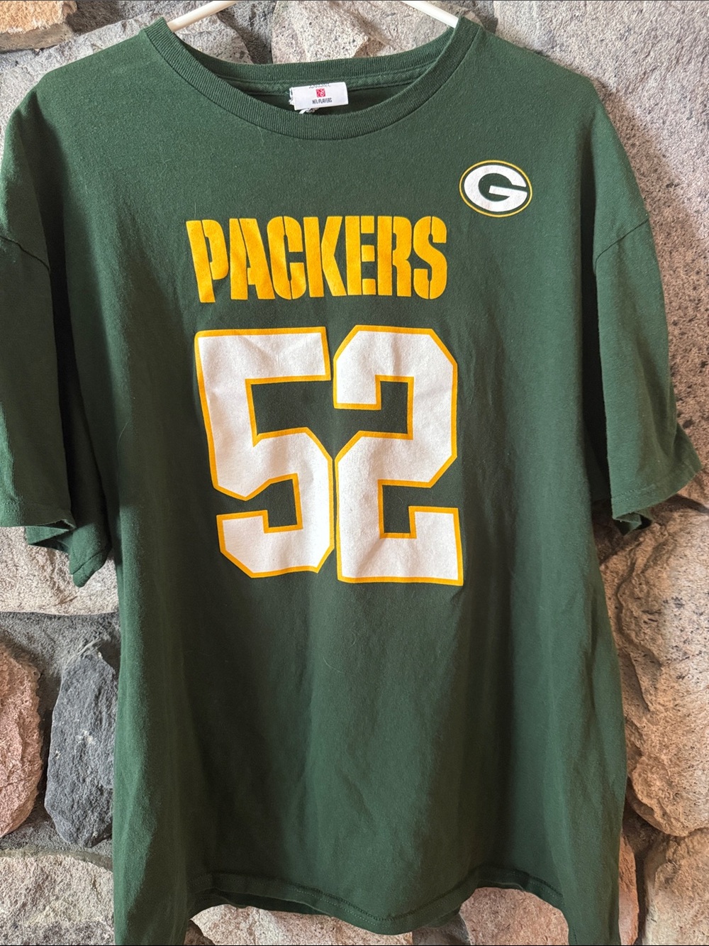 Green Bay Packers Team Apparel Graphic Tee #52 Clay Matthews XL